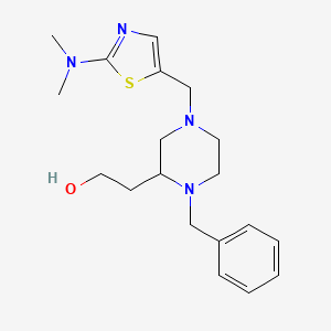 2-(1-benzyl-4-{[2-(dimethylamino)-1,3-thiazol-5-yl]methyl}-2-piperazinyl)ethanol