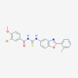 3-bromo-4-methoxy-N-{[2-(2-methylphenyl)-1,3-benzoxazol-5-yl]carbamothioyl}benzamide