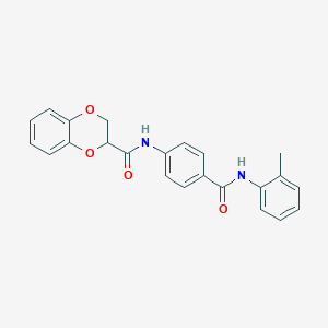 N-(4-{[(2-methylphenyl)amino]carbonyl}phenyl)-2,3-dihydro-1,4-benzodioxine-2-carboxamide