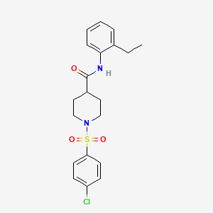 1-(4-CHLOROBENZENESULFONYL)-N-(2-ETHYLPHENYL)PIPERIDINE-4-CARBOXAMIDE