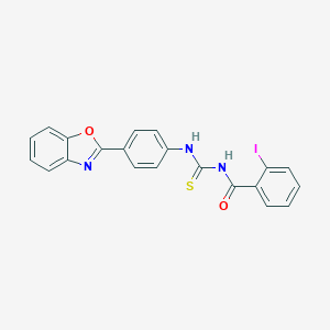 N-{[4-(1,3-benzoxazol-2-yl)phenyl]carbamothioyl}-2-iodobenzamide