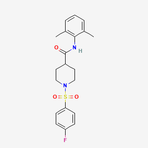 N-(2,6-Dimethylphenyl)-1-(4-fluorobenzenesulfonyl)piperidine-4-carboxamide