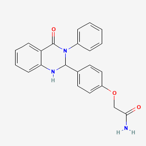 2-[4-(4-Oxo-3-phenyl-1,2-dihydroquinazolin-2-yl)phenoxy]acetamide