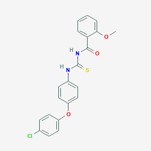 N-{[4-(4-chlorophenoxy)phenyl]carbamothioyl}-2-methoxybenzamide