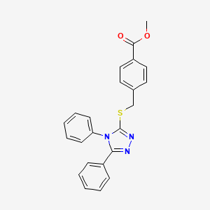 methyl 4-{[(4,5-diphenyl-4H-1,2,4-triazol-3-yl)thio]methyl}benzoate