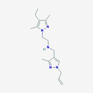 N-[(1-allyl-3-methyl-1H-pyrazol-4-yl)methyl]-2-(4-ethyl-3,5-dimethyl-1H-pyrazol-1-yl)ethanamine