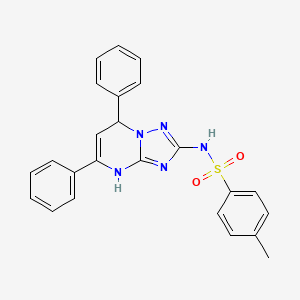 N-(5,7-diphenyl-1,7-dihydro-[1,2,4]triazolo[1,5-a]pyrimidin-2-yl)-4-methylbenzenesulfonamide