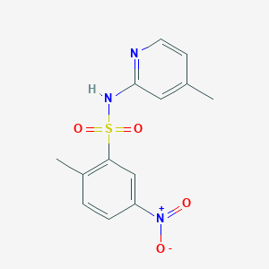 2-methyl-N-(4-methyl-2-pyridinyl)-5-nitrobenzenesulfonamide