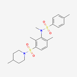 N-{2,6-dimethyl-3-[(4-methyl-1-piperidinyl)sulfonyl]phenyl}-N,4-dimethylbenzenesulfonamide