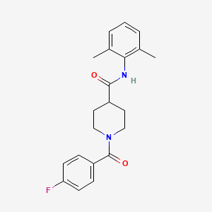 N-(2,6-dimethylphenyl)-1-(4-fluorobenzoyl)piperidine-4-carboxamide