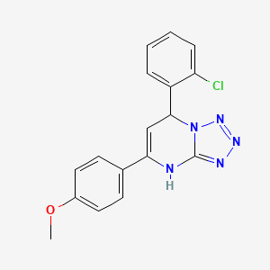 7-(2-CHLOROPHENYL)-5-(4-METHOXYPHENYL)-4H,7H-[1,2,3,4]TETRAZOLO[1,5-A]PYRIMIDINE