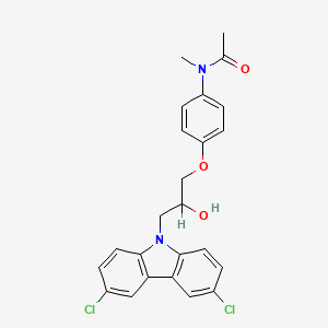 N-{4-[3-(3,6-dichloro-9H-carbazol-9-yl)-2-hydroxypropoxy]phenyl}-N-methylacetamide