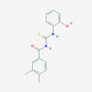 molecular formula C16H16N2O2S B399549 N-(3,4-dimethylbenzoyl)-N'-(2-hydroxyphenyl)thiourea 