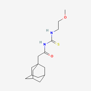 2-(1-adamantyl)-N-{[(2-methoxyethyl)amino]carbonothioyl}acetamide