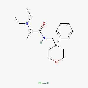 N~2~,N~2~-diethyl-N~1~-[(4-phenyltetrahydro-2H-pyran-4-yl)methyl]alaninamide hydrochloride