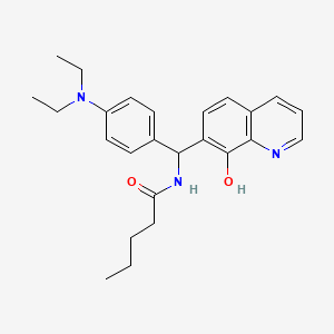 N-[[4-(diethylamino)phenyl](8-hydroxy-7-quinolinyl)methyl]pentanamide