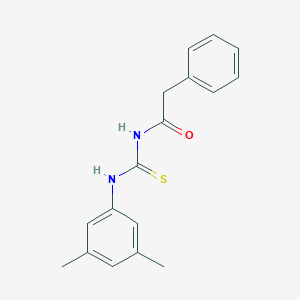 molecular formula C17H18N2OS B399553 N-(3,5-dimethylphenyl)-N'-(phenylacetyl)thiourea 