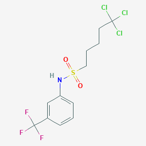 5,5,5-trichloro-N-[3-(trifluoromethyl)phenyl]pentane-1-sulfonamide