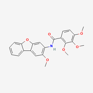 2,3,4-trimethoxy-N-(2-methoxydibenzofuran-3-yl)benzamide