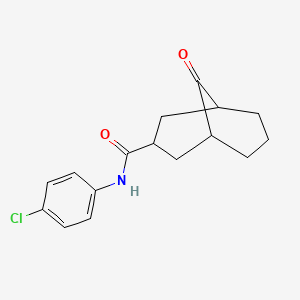 N-(4-chlorophenyl)-9-oxobicyclo[3.3.1]nonane-3-carboxamide