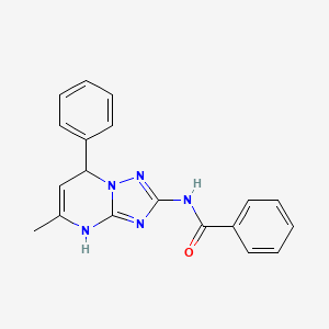 N-(5-methyl-7-phenyl-4,7-dihydro[1,2,4]triazolo[1,5-a]pyrimidin-2-yl)benzamide