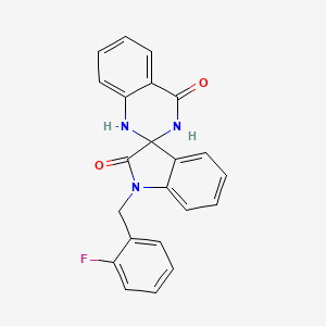 1-(2-fluorobenzyl)-1'H-spiro[indole-3,2'-quinazoline]-2,4'(1H,3'H)-dione