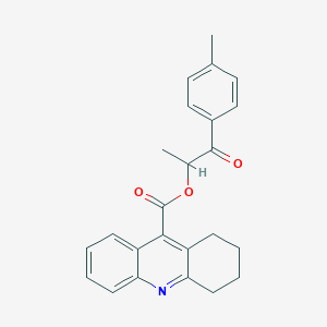 1-(4-Methylphenyl)-1-oxopropan-2-yl 1,2,3,4-tetrahydroacridine-9-carboxylate