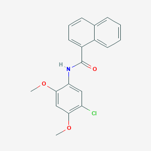 molecular formula C19H16ClNO3 B399560 N-(5-chloro-2,4-dimethoxyphenyl)-1-naphthamide 
