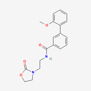 2'-methoxy-N-[2-(2-oxo-1,3-oxazolidin-3-yl)ethyl]biphenyl-3-carboxamide