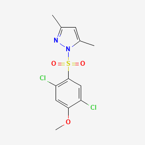 1-[(3,5-Dimethylpyrazolyl)sulfonyl]-2,5-dichloro-4-methoxybenzene