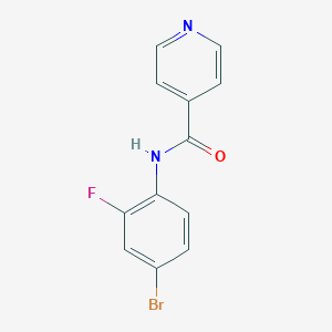 molecular formula C12H8BrFN2O B399563 N-(4-bromo-2-fluorophenyl)pyridine-4-carboxamide CAS No. 503563-85-7