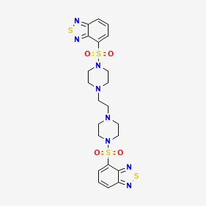 2,1,3-BENZOTHIADIAZOL-4-YL (4-{2-[4-(2,1,3-BENZOTHIADIAZOL-4-YLSULFONYL)PIPERAZINO]ETHYL}PIPERAZINO) SULFONE