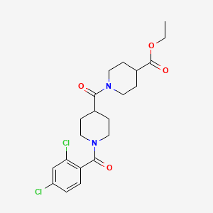 ethyl 1-{[1-(2,4-dichlorobenzoyl)-4-piperidinyl]carbonyl}-4-piperidinecarboxylate