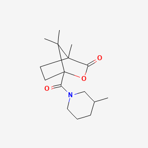 4,7,7-trimethyl-1-[(3-methyl-1-piperidinyl)carbonyl]-2-oxabicyclo[2.2.1]heptan-3-one