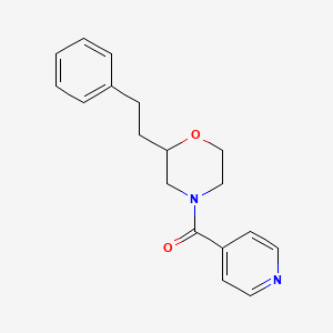 [2-(2-Phenylethyl)morpholin-4-yl]-pyridin-4-ylmethanone