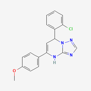 7-(2-Chlorophenyl)-5-(4-methoxyphenyl)-3,7-dihydro[1,2,4]triazolo[1,5-a]pyrimidine