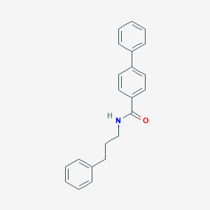 molecular formula C22H21NO B399577 N-(3-phenylpropyl)[1,1'-biphenyl]-4-carboxamide 