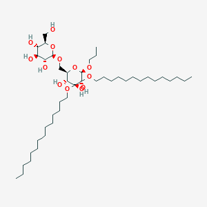molecular formula C43H84O13 B039958 1,2-Di-O-tetradecyl-3-O-(6-O-glucopyranosyl-glucopyranosyl)glycerol CAS No. 123001-17-2