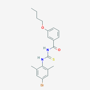 N-(4-bromo-2,6-dimethylphenyl)-N'-(3-butoxybenzoyl)thiourea