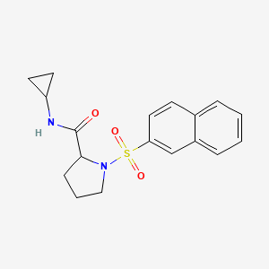 N-cyclopropyl-1-(2-naphthylsulfonyl)prolinamide