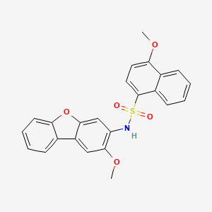 4-METHOXY-N~1~-(2-METHOXYDIBENZO[B,D]FURAN-3-YL)-1-NAPHTHALENESULFONAMIDE