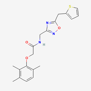 N-{[5-(2-thienylmethyl)-1,2,4-oxadiazol-3-yl]methyl}-2-(2,3,6-trimethylphenoxy)acetamide