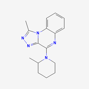 1-methyl-4-(2-methyl-1-piperidinyl)[1,2,4]triazolo[4,3-a]quinoxaline