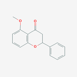 molecular formula C16H14O3 B039959 5-甲氧基黄烷酮 CAS No. 123931-32-8