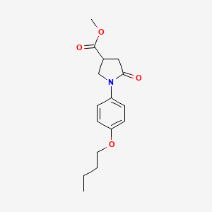 Methyl 1-(4-butoxyphenyl)-5-oxopyrrolidine-3-carboxylate