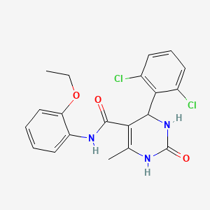 4-(2,6-dichlorophenyl)-N-(2-ethoxyphenyl)-6-methyl-2-oxo-3,4-dihydro-1H-pyrimidine-5-carboxamide