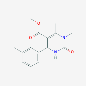 Methyl 3,4-dimethyl-6-(3-methylphenyl)-2-oxo-1,6-dihydropyrimidine-5-carboxylate