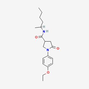 1-(4-ethoxyphenyl)-N-(hexan-2-yl)-5-oxopyrrolidine-3-carboxamide