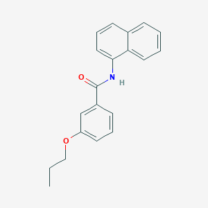 molecular formula C20H19NO2 B399595 N-(1-naphthyl)-3-propoxybenzamide 
