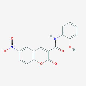 N-(2-hydroxyphenyl)-6-nitro-2-oxo-2H-chromene-3-carboxamide